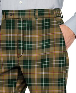 ScotsTee Shop Scottish MacShane Men's Tartan Trousers Plaid Trews - Regular Fit