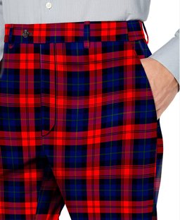 ScotsTee Shop Scottish McCracken Men's Tartan Trousers Plaid Trews - Regular Fit