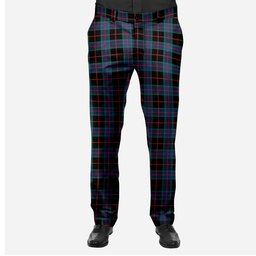 ScotsTee Shop Scottish Nairn Modern Men's Tartan Trousers Plaid Trews - Regular Fit