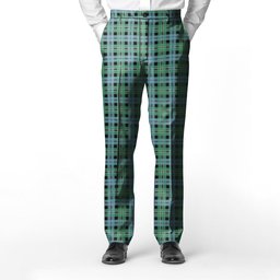 ScotsTee Shop Scottish Melville Modern Men's Tartan Trousers Plaid Trews - Regular Fit