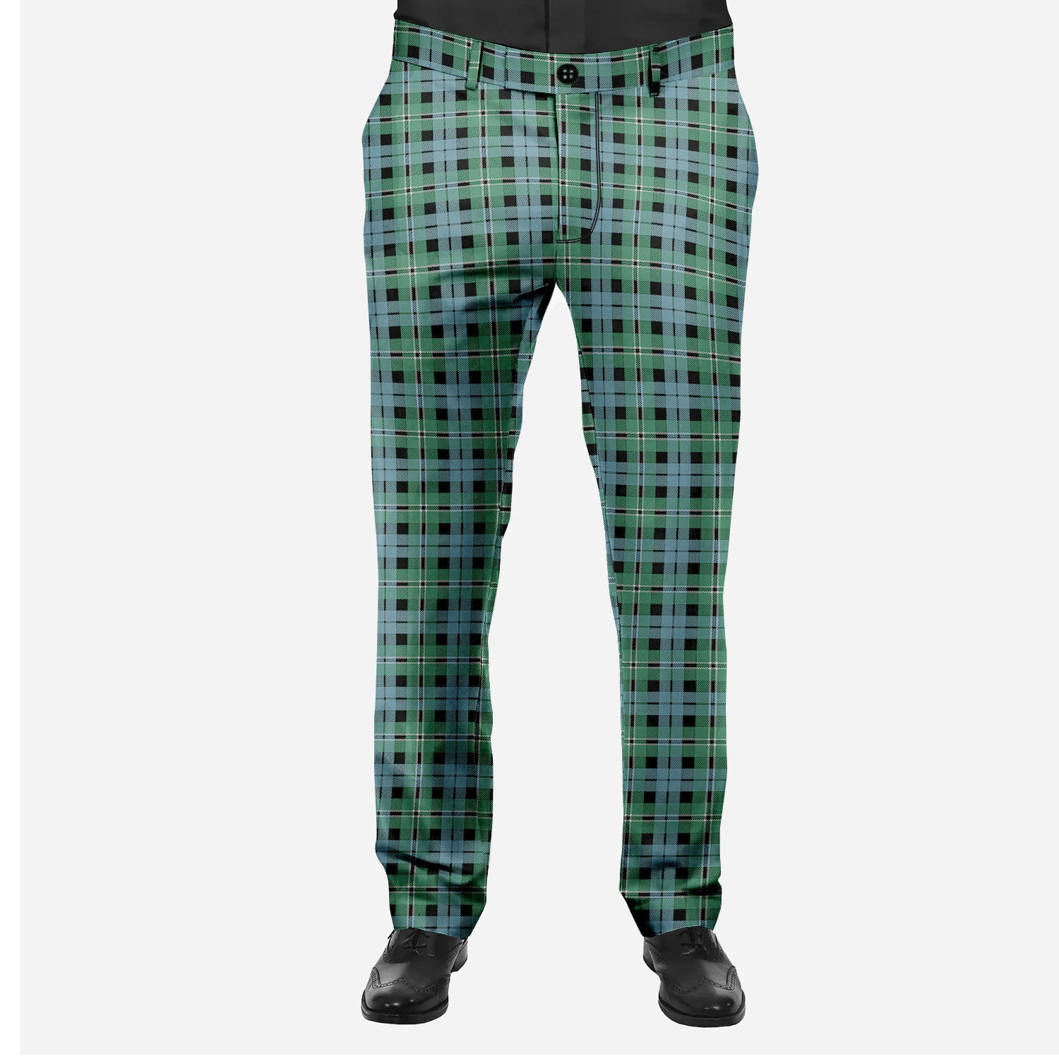 ScotsTee Shop Scottish Melville Modern Men's Tartan Trousers Plaid Trews - Regular Fit