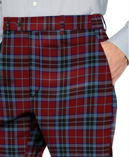 ScotsTee Shop Scottish MacTavish 2 Men's Tartan Trousers Plaid Trews - Regular Fit
