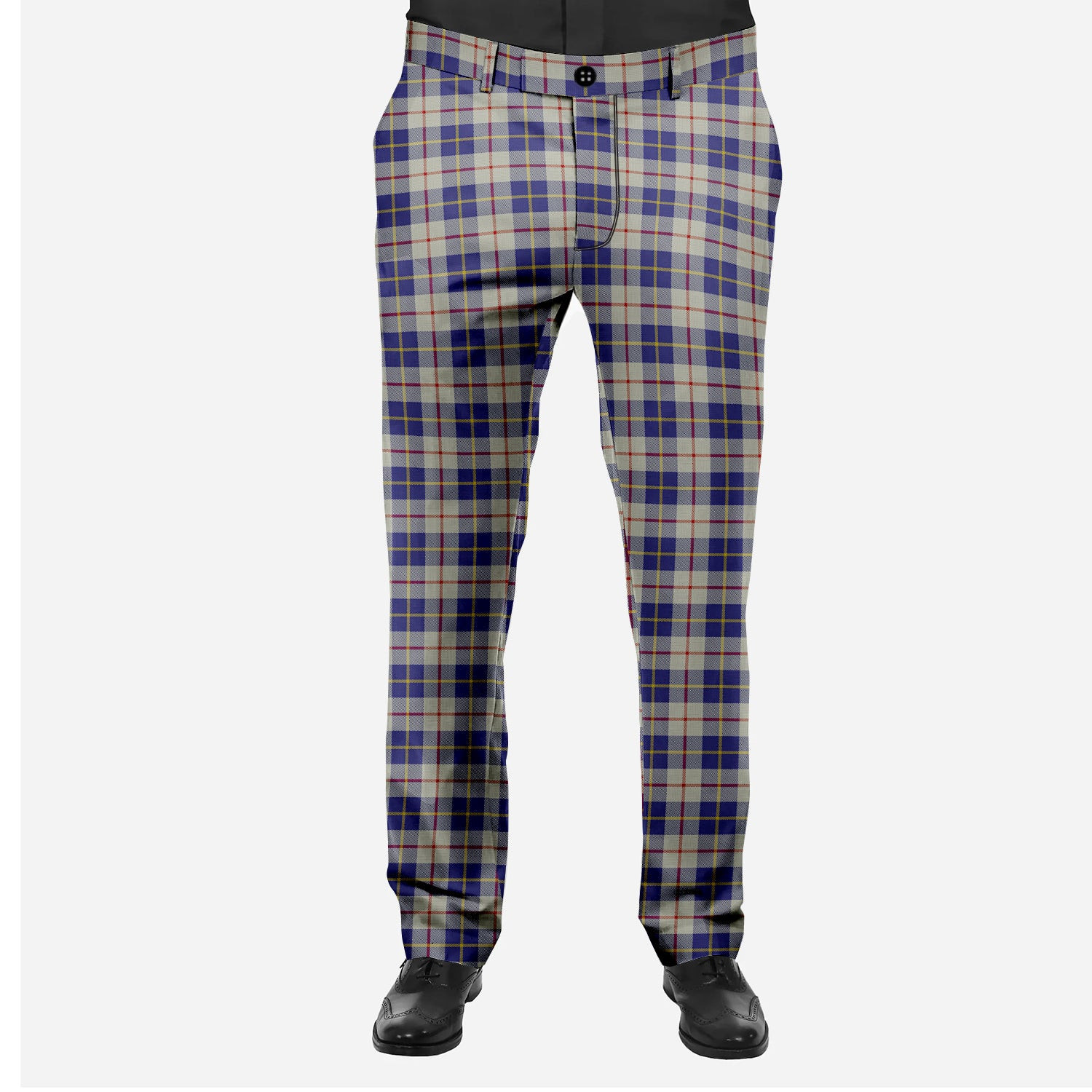 ScotsTee Shop Scottish MacRae of Conchra Men's Tartan Trousers Plaid Trews - Regular Fit