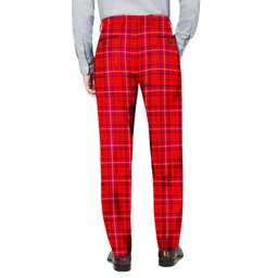 ScotsTee Shop Scottish Rose SC Men's Tartan Trousers Plaid Trews - Regular Fit