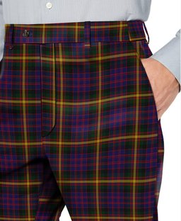 ScotsTee Shop Scottish MacSporran Men's Tartan Trousers Plaid Trews - Regular Fit