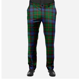ScotsTee Shop Scottish Skene Men's Tartan Trousers Plaid Trews - Regular Fit