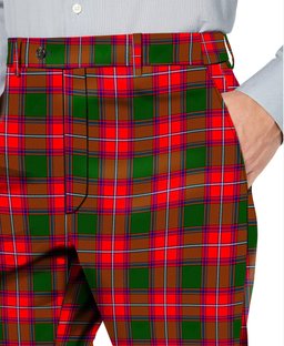 ScotsTee Shop Scottish Rattray Modern Men's Tartan Trousers Plaid Trews - Regular Fit