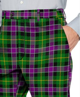 ScotsTee Shop Scottish Selkirk Men's Tartan Trousers Plaid Trews - Regular Fit