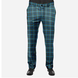 ScotsTee Shop Scottish Rea Men's Tartan Trousers Plaid Trews - Regular Fit