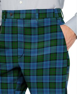 ScotsTee Shop Scottish Smithers Men's Tartan Trousers Plaid Trews - Regular Fit
