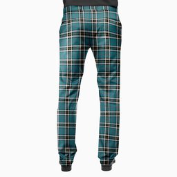 ScotsTee Shop Scottish Thompson Dress Blue Ancient Men's Tartan Trousers Plaid Trews - Regular Fit