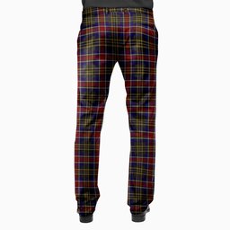 ScotsTee Shop Scottish Ruxton Men's Tartan Trousers Plaid Trews - Regular Fit