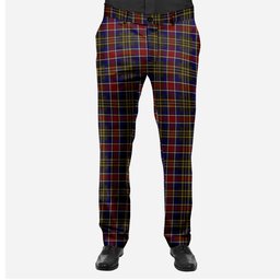 ScotsTee Shop Scottish Ruxton Men's Tartan Trousers Plaid Trews - Regular Fit