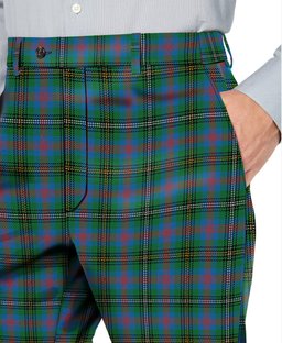 ScotsTee Shop Scottish Wood Ancient Men's Tartan Trousers Plaid Trews - Regular Fit