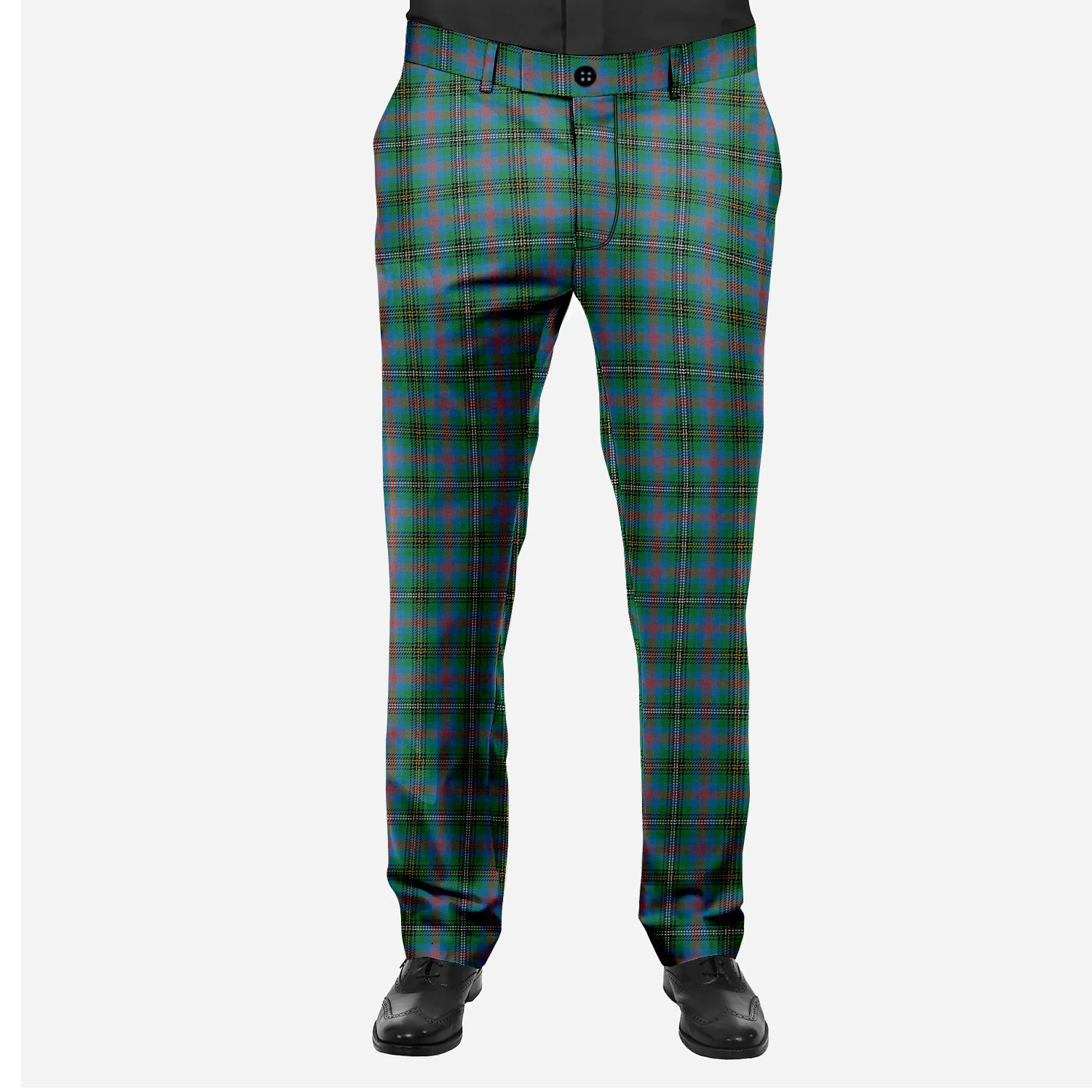 ScotsTee Shop Scottish Wood Ancient Men's Tartan Trousers Plaid Trews - Regular Fit