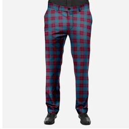 ScotsTee Shop Scottish Reagan Men's Tartan Trousers Plaid Trews - Regular Fit