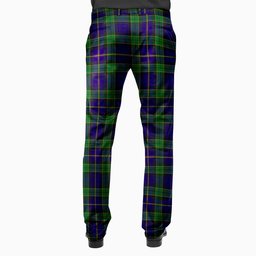 ScotsTee Shop Scottish Mulholland Men's Tartan Trousers Plaid Trews - Regular Fit