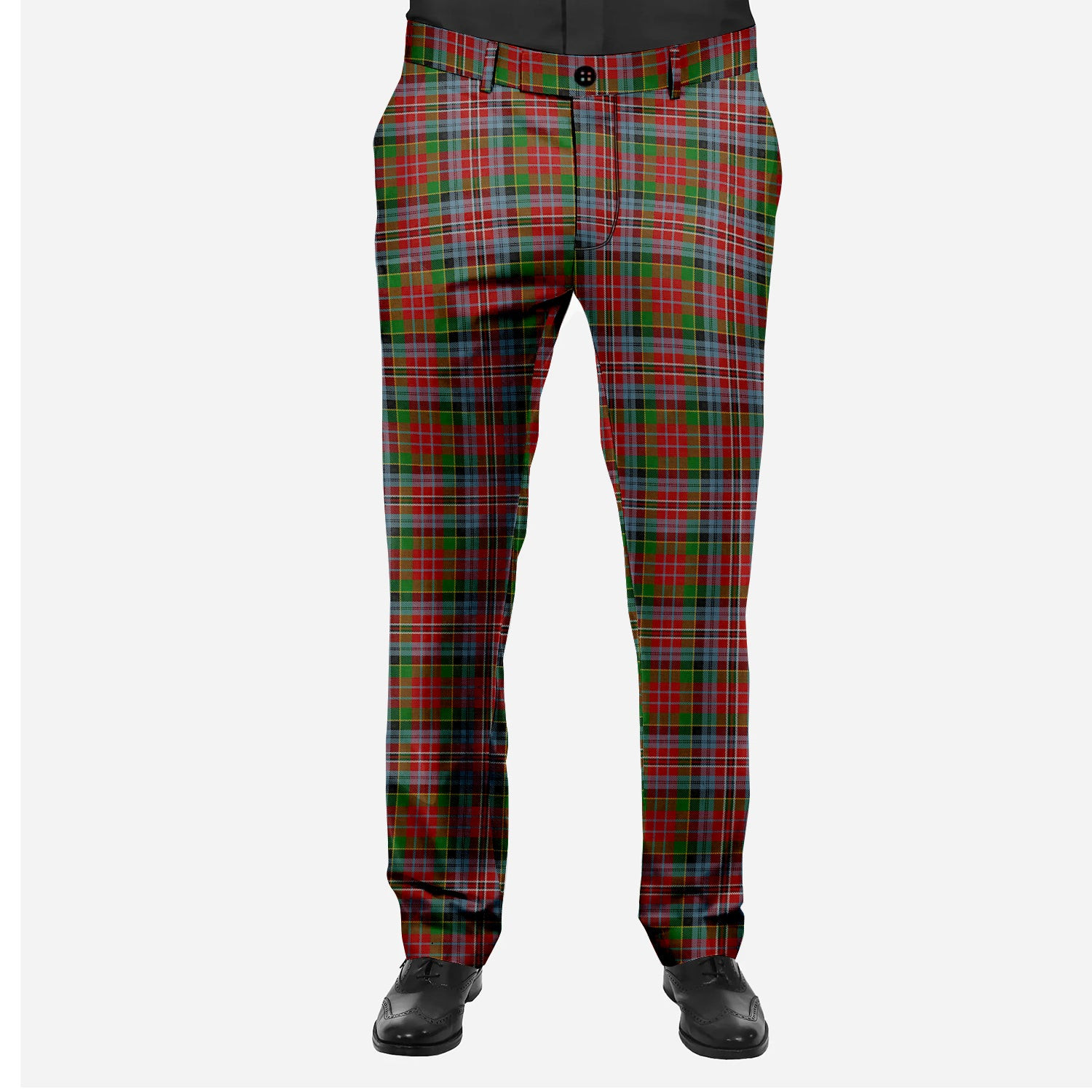 ScotsTee Shop Scottish Wilsons 043 Men's Tartan Trousers Plaid Trews - Regular Fit