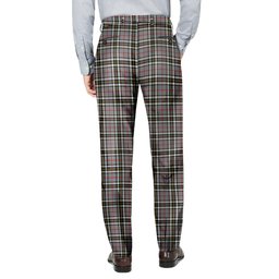 ScotsTee Shop Scottish Thomson Dress Grey Men's Tartan Trousers Plaid Trews - Regular Fit