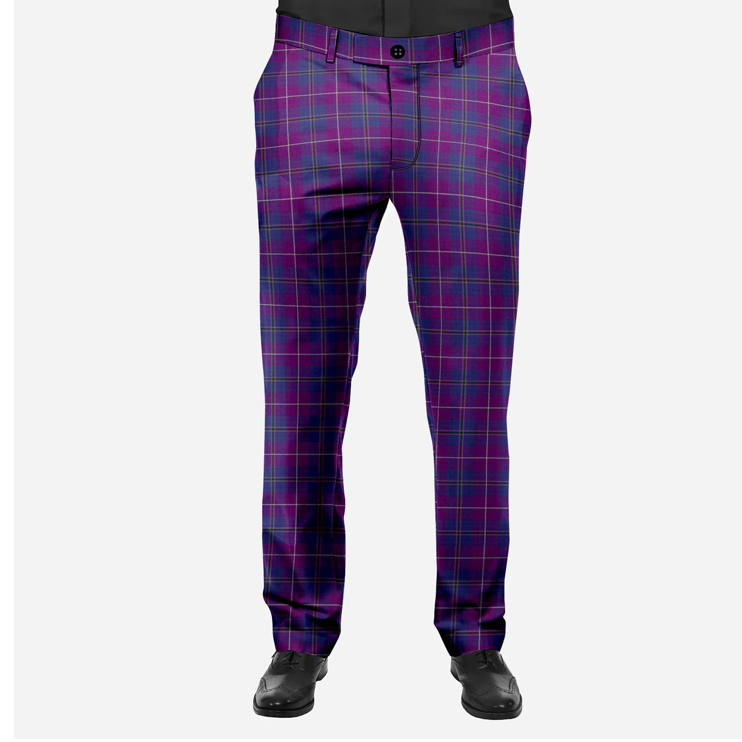 ScotsTee Shop Scottish Pride of Glencoe Men's Tartan Trousers Plaid Trews - Regular Fit