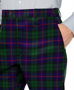 ScotsTee Shop Scottish Urquhart Men's Tartan Trousers Plaid Trews - Regular Fit