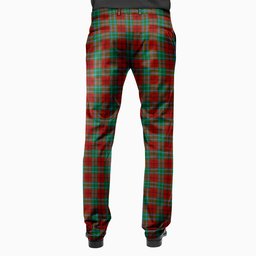 ScotsTee Shop Scottish McCook or Cook Men's Tartan Trousers Plaid Trews - Regular Fit