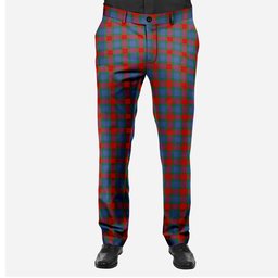 ScotsTee Shop Scottish Mar Men's Tartan Trousers Plaid Trews - Regular Fit