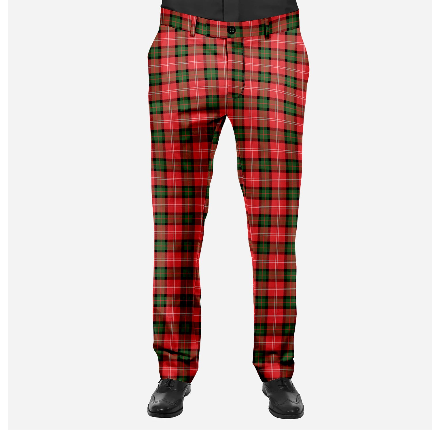 ScotsTee Shop Scottish Nisbet Modern Men's Tartan Trousers Plaid Trews - Regular Fit