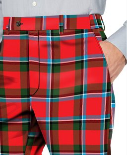 ScotsTee Shop Scottish Sinclair Modern Men's Tartan Trousers Plaid Trews - Regular Fit