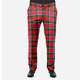 ScotsTee Shop Scottish Sinclair Modern Men's Tartan Trousers Plaid Trews - Regular Fit
