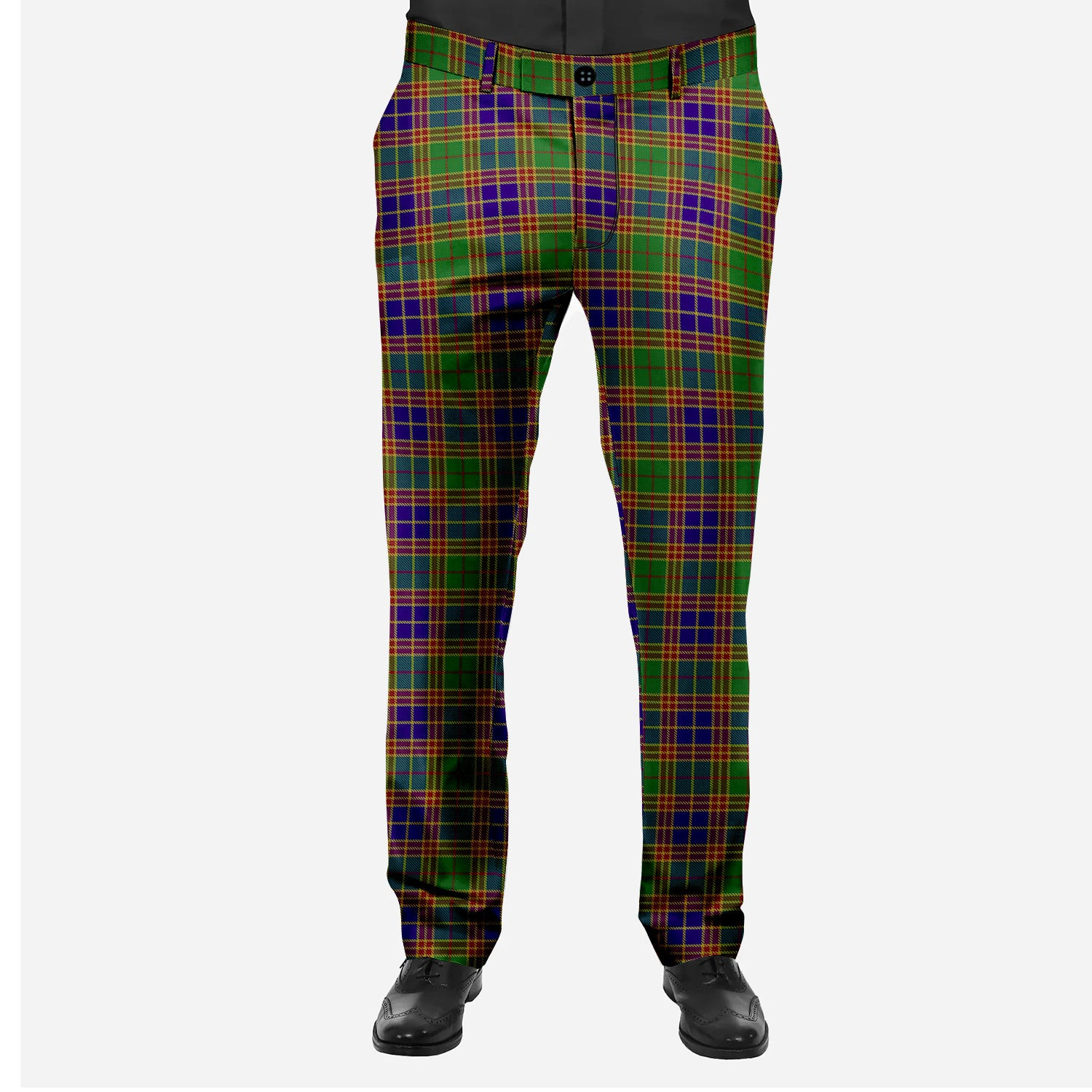 ScotsTee Shop Scottish Stevenson Old Men's Tartan Trousers Plaid Trews - Regular Fit