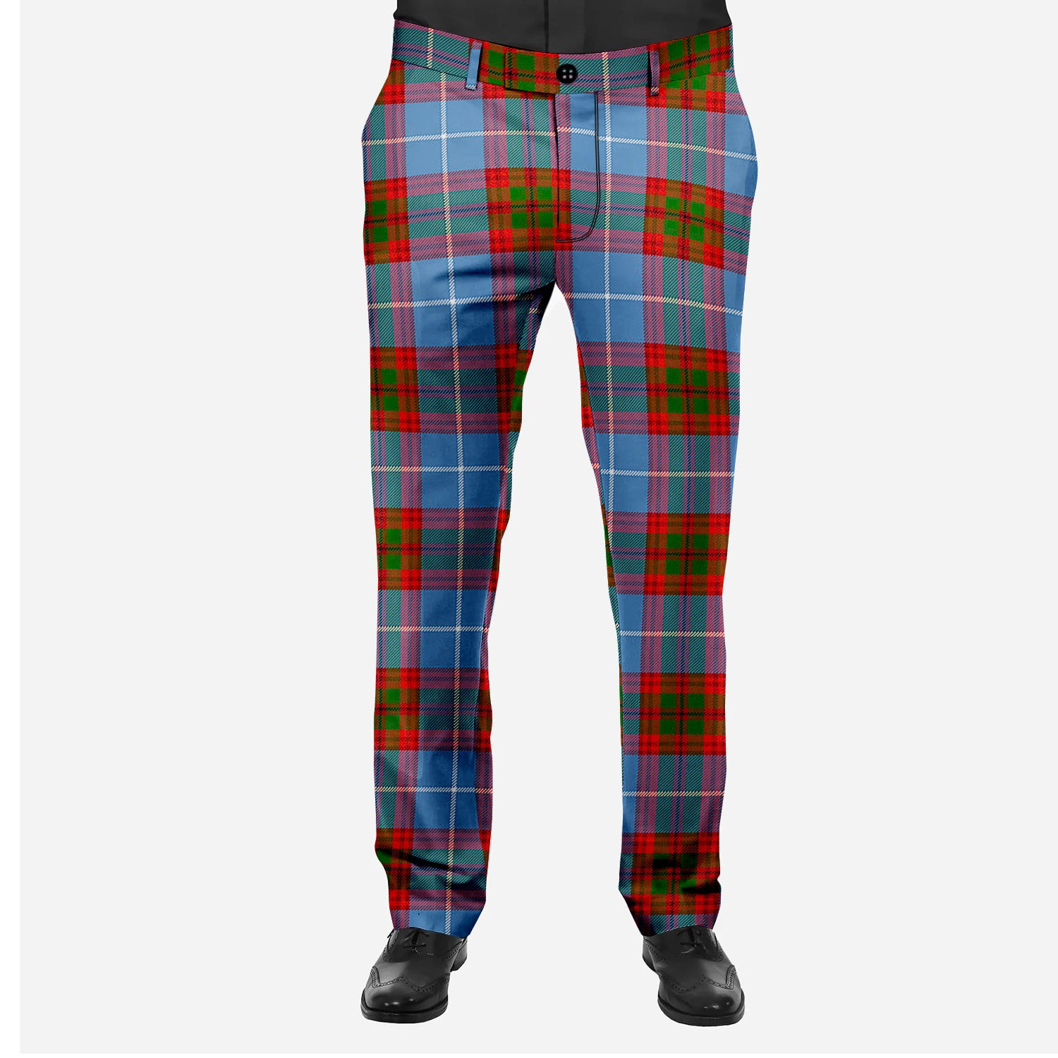 ScotsTee Shop Scottish Sideserf Men's Tartan Trousers Plaid Trews - Regular Fit