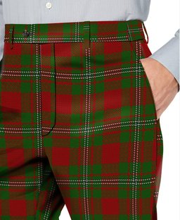 ScotsTee Shop Scottish Strang Men's Tartan Trousers Plaid Trews - Regular Fit