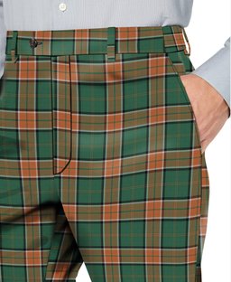 ScotsTee Shop Scottish Pollock Men's Tartan Trousers Plaid Trews - Regular Fit