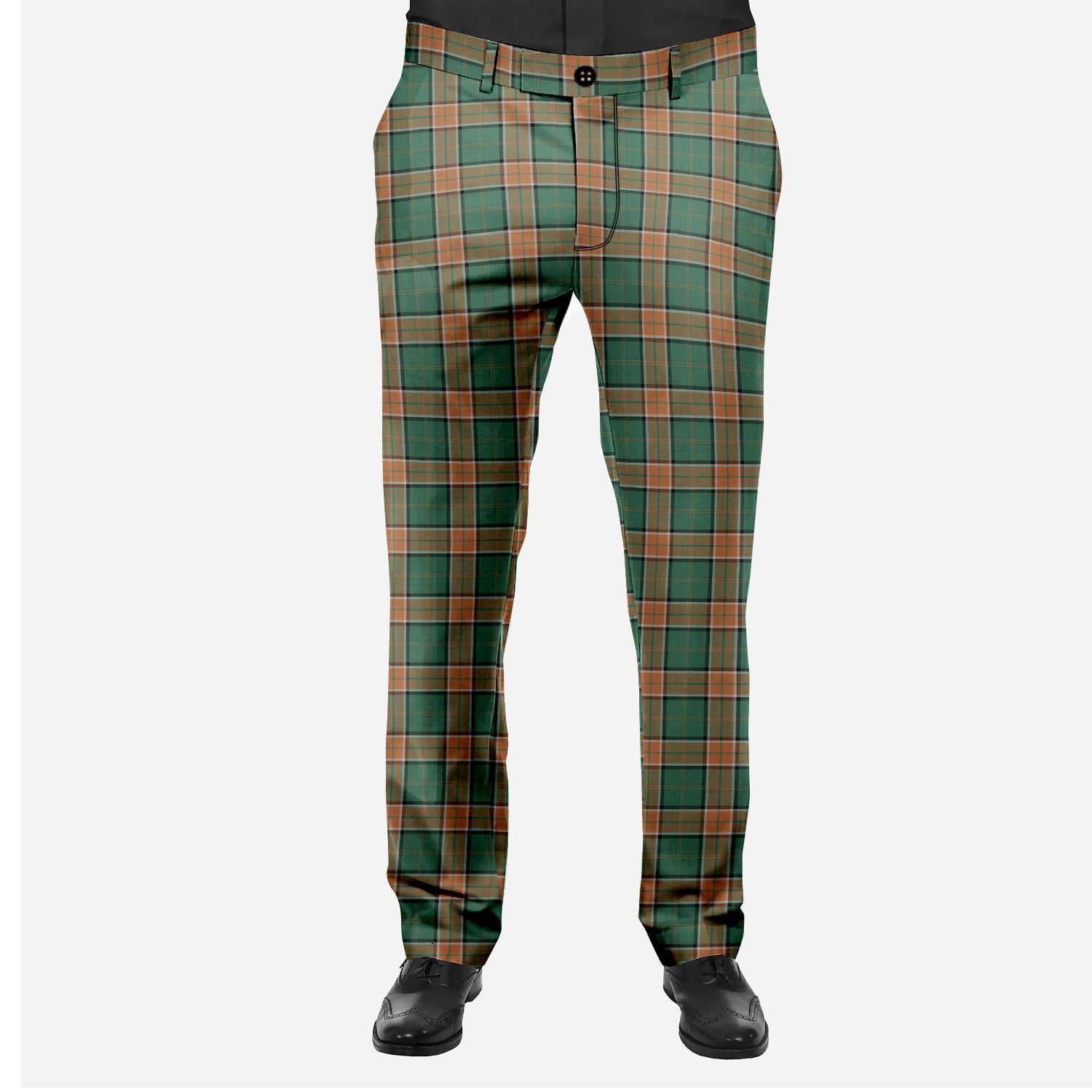 ScotsTee Shop Scottish Pollock Men's Tartan Trousers Plaid Trews - Regular Fit