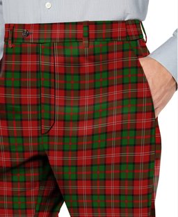 ScotsTee Shop Scottish Nisbet Men's Tartan Trousers Plaid Trews - Regular Fit