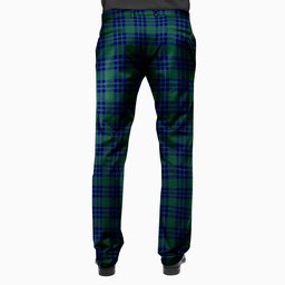 ScotsTee Shop Scottish Montgomery Men's Tartan Trousers Plaid Trews - Regular Fit