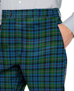 ScotsTee Shop Scottish Stephenson Hunting 2 Men's Tartan Trousers Plaid Trews - Regular Fit
