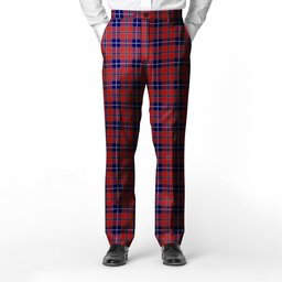 ScotsTee Shop Scottish Wishart Dress Men's Tartan Trousers Plaid Trews - Regular Fit