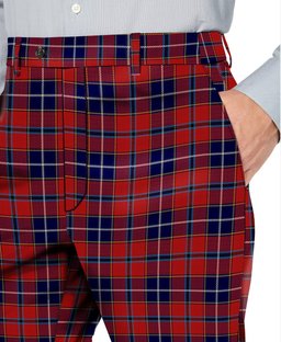 ScotsTee Shop Scottish Wishart Dress Men's Tartan Trousers Plaid Trews - Regular Fit