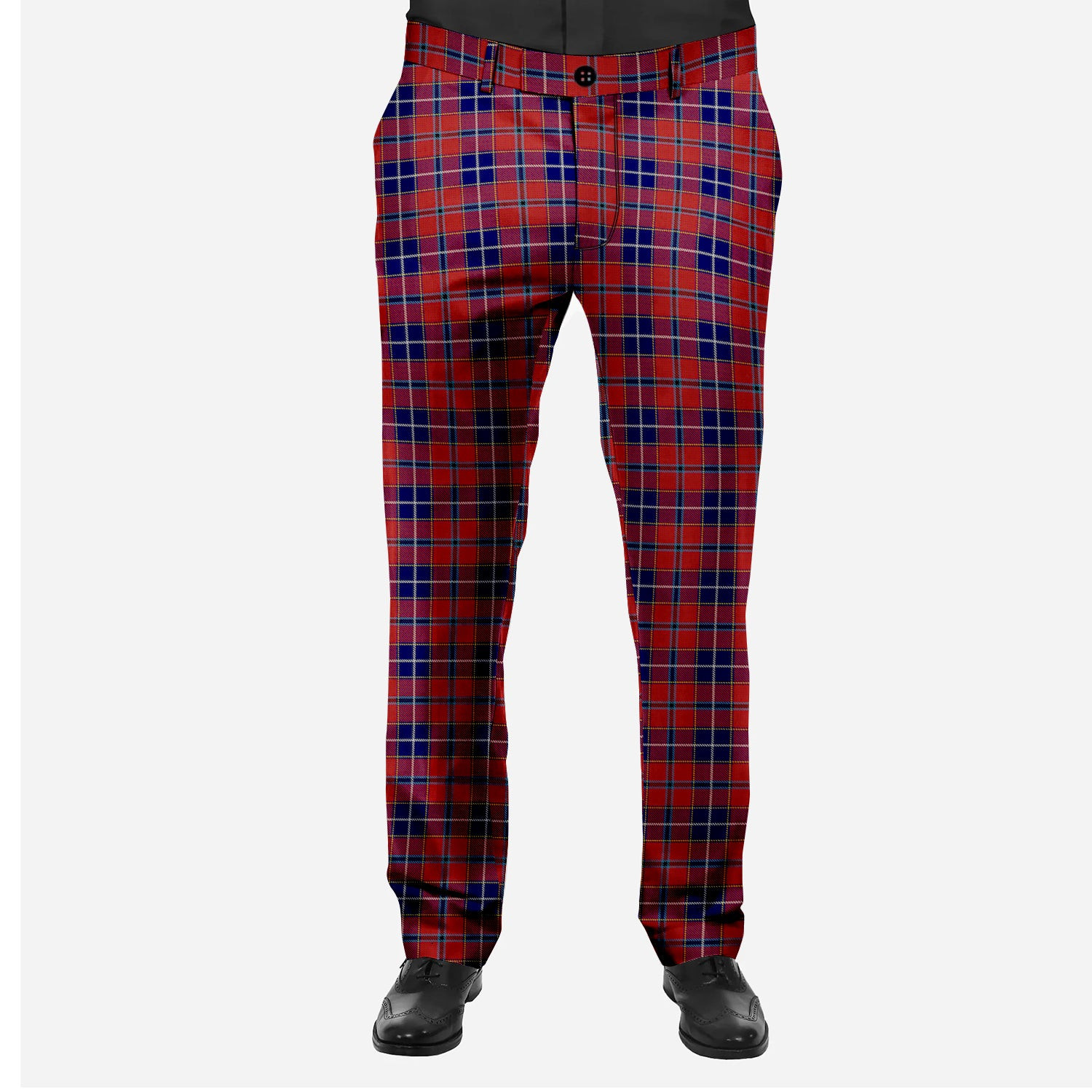 ScotsTee Shop Scottish Wishart Dress Men's Tartan Trousers Plaid Trews - Regular Fit