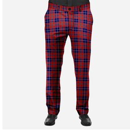 ScotsTee Shop Scottish Wishart Dress Men's Tartan Trousers Plaid Trews - Regular Fit