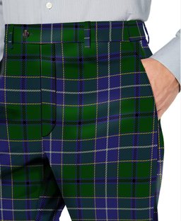 ScotsTee Shop Scottish Wishart Hunting Men's Tartan Trousers Plaid Trews - Regular Fit