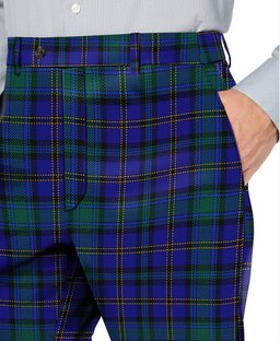 ScotsTee Shop Scottish Weir Ancient Tartan Men's Tartan Trousers Plaid Trews - Regular Fit