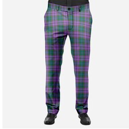 ScotsTee Shop Scottish Wardlaw Ancient Men's Tartan Trousers Plaid Trews - Regular Fit
