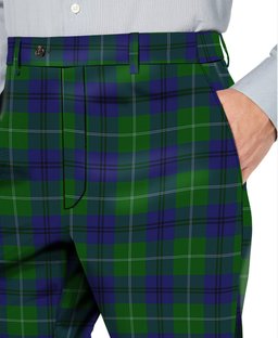 ScotsTee Shop Scottish Oliphant Men's Tartan Trousers Plaid Trews - Regular Fit