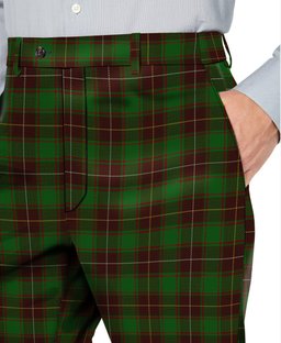 ScotsTee Shop Scottish MacPhee Hunting Men's Tartan Trousers Plaid Trews - Regular Fit