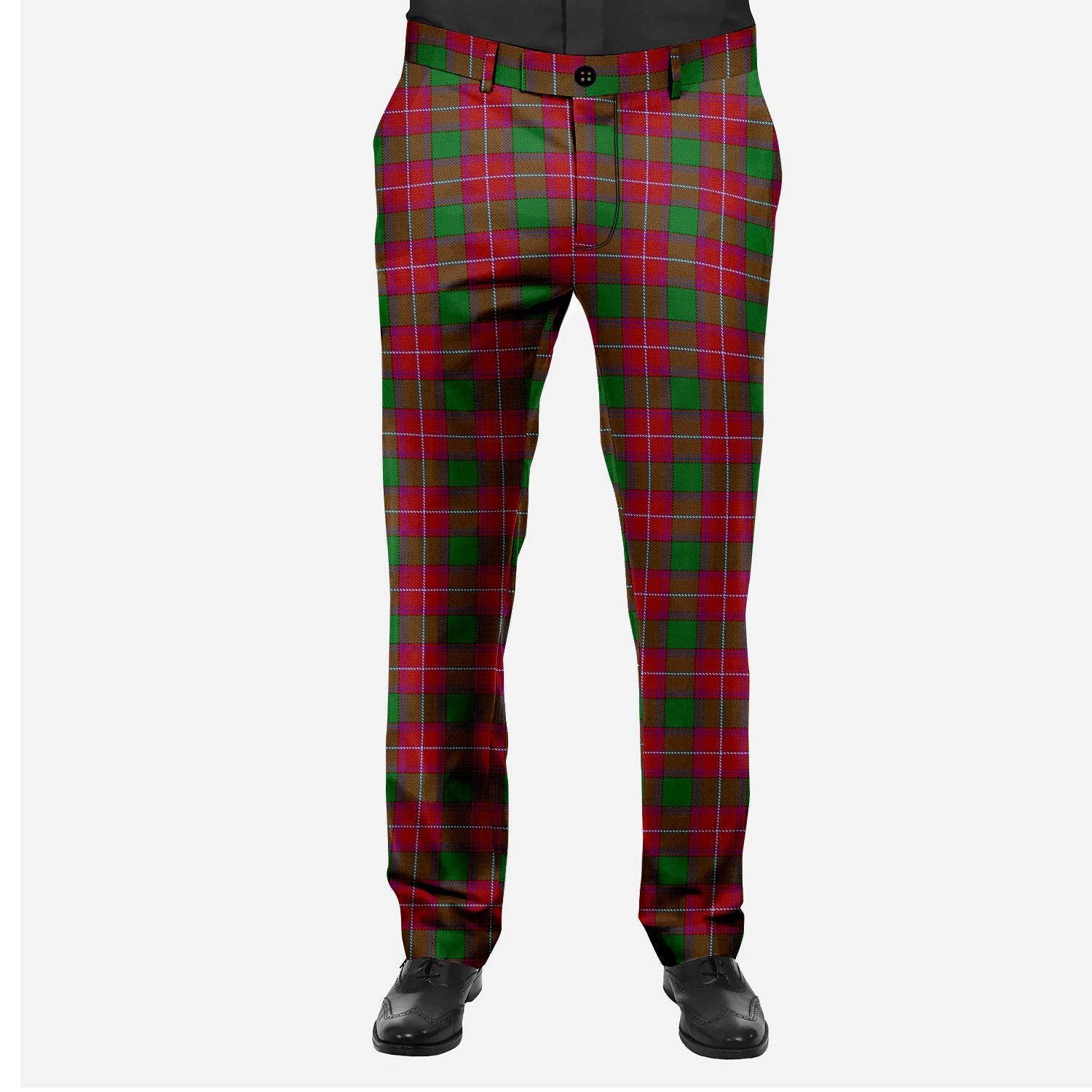 ScotsTee Shop Scottish Rattray Men's Tartan Trousers Plaid Trews - Regular Fit