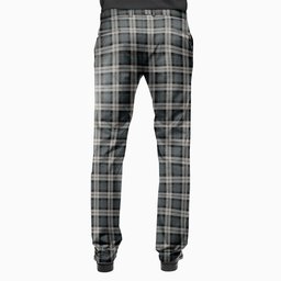 ScotsTee Shop Scottish McCandlish Arisaid Grey Men's Tartan Trousers Plaid Trews - Regular Fit