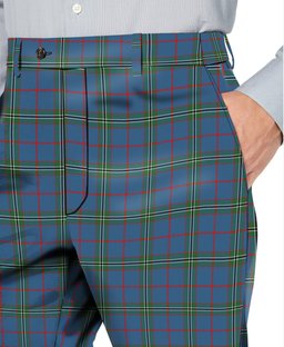 ScotsTee Shop Scottish Norris (Norreys) Modern Men's Tartan Trousers Plaid Trews - Regular Fit